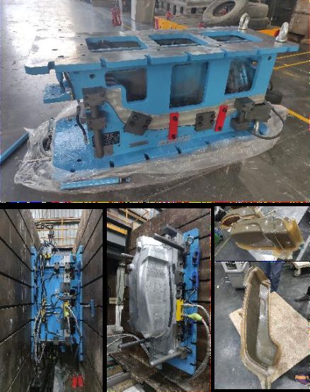 Several PDCPD molds and parts